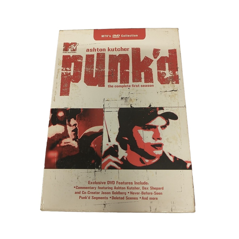 MTV Punk'd The Complete First Season DVD 2003 Ashton Kutcher Reality TV 2-Disc